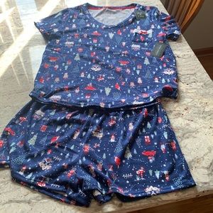 Laura Ashley Holiday Soft & Cozy 2 Pice Pajama Set